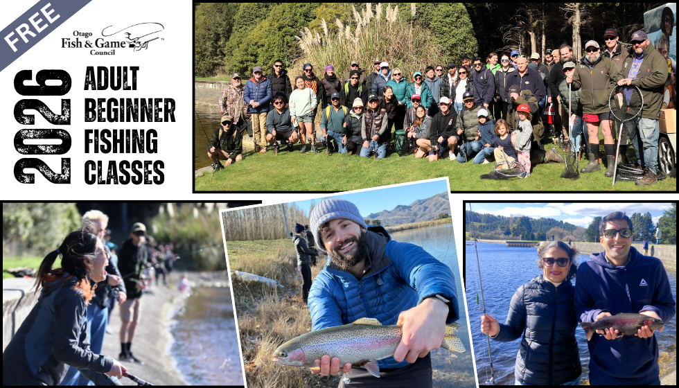 Otago Fish & Game Council Beginner Adults Fishing Classes 2026 - Mosgiel hero image